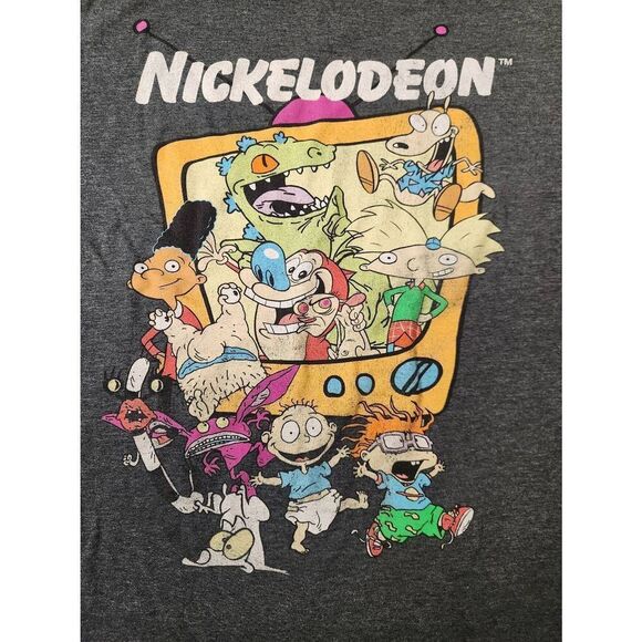 Nickelodeon XL grey t-shirt with 90's characters - Picture 1 of 4